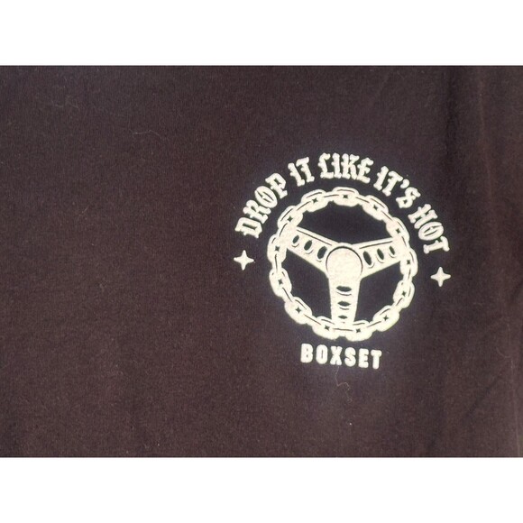 BOXSET DROP IT LIKE IT'S HOT Short Sleeve T-Shirt Black Small - Picture 2 of 6